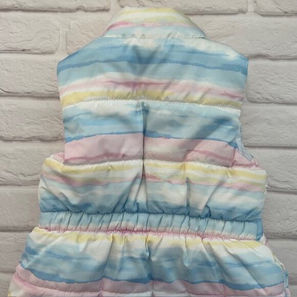 Toddler Girls 2T Calvin Klein Vest & Wonder Nation OS Hat Blue Yellow Pink - Picture 7 of 16